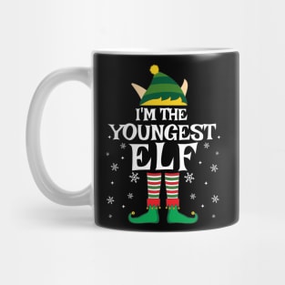 I'm The Youngest Elf Matching Family Christmas Pajama shirt Mug